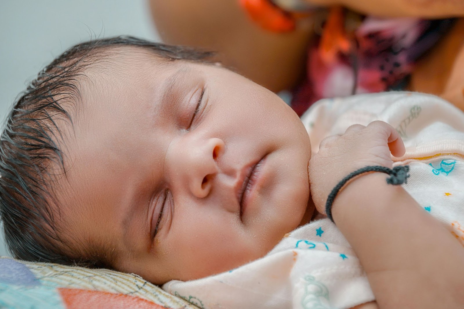 a baby sleeping peacefully 